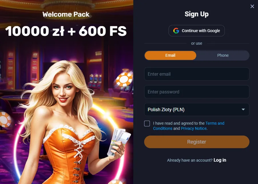Bonus bez depozytu w Vox Casino Bonus bez depozytu w Vox Casino